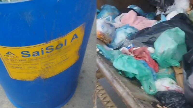 Garis encontram feto em tambor de lixo na Grande Fortaleza