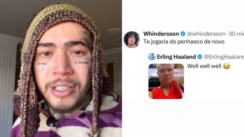 Whindersson pede desculpas a Luísa Sonza após repercussão de comentário em post de Haaland: ‘Não sou desse jeito’