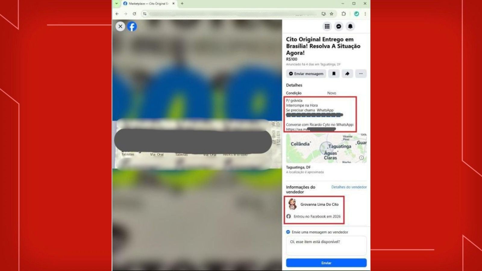 Casal do DF é preso suspeito de vender remédio abortivo pela internet