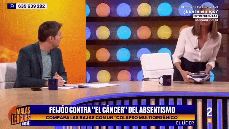 Apresentadora abandona programa ao vivo na Espanha e acusa colega de assédio moral: ‘Não aguento mais’