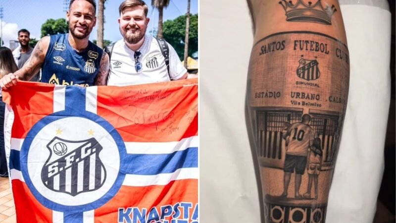 Norueguês apaixonado pelo Santos comanda remada viking em NY antes do jogo; VÍDEO