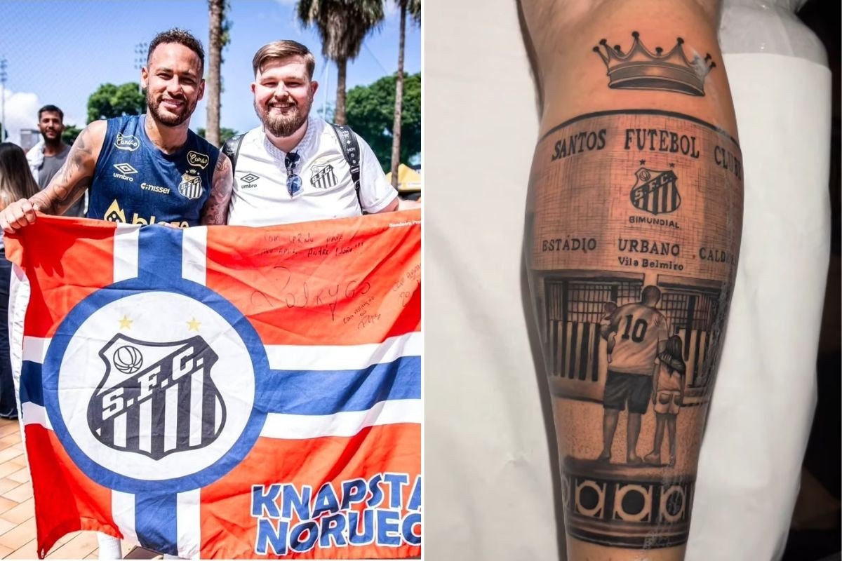 Norueguês apaixonado pelo Santos comanda remada viking em NY antes do jogo; VÍDEO