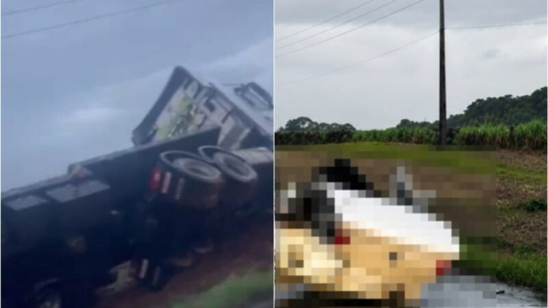Quem são as cinco vítimas do grave acidente que partiu carro ao meio na BR-470 em SC