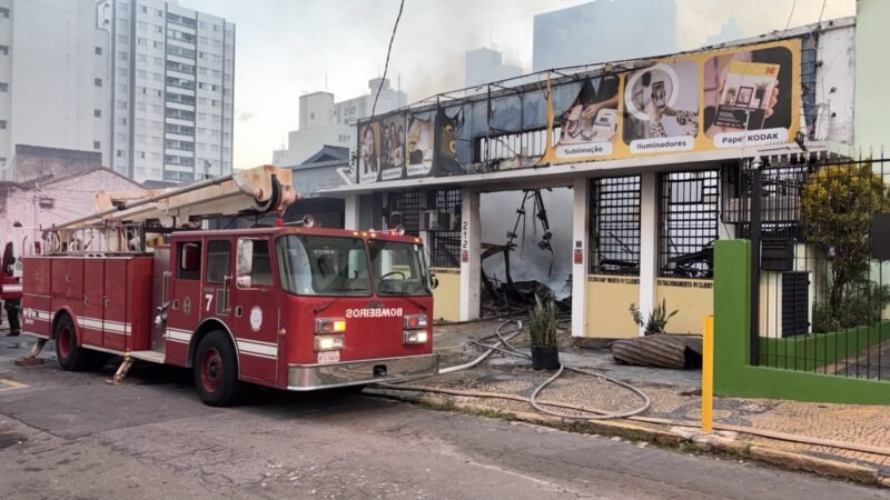 Suspeito de atear fogo em loja de fotografia no Centro de Campinas é preso pela Guarda Municipal
