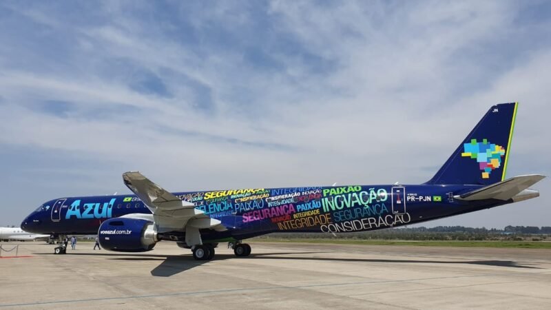 Falha em GPS usado por aviões da Embraer afeta voos da Azul