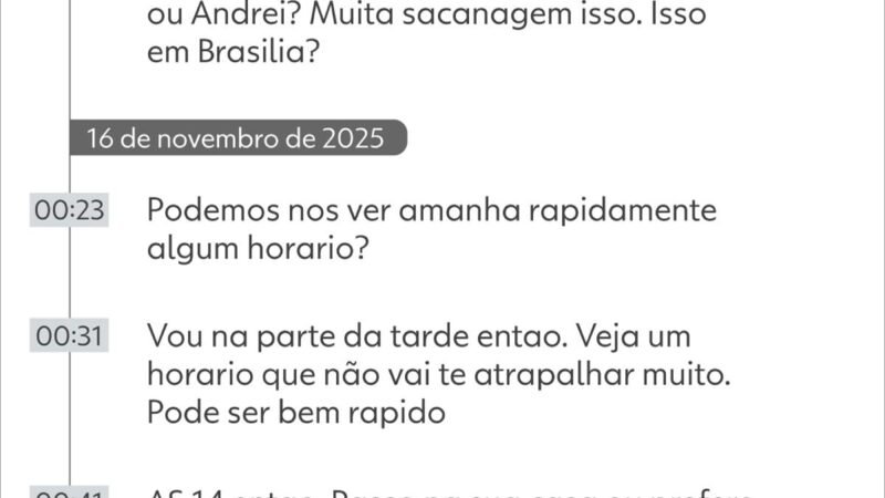 INFOGRÁFICO: veja mensagens que Vorcaro mandou a número atribuído a Moraes antes de ser preso, segundo PF