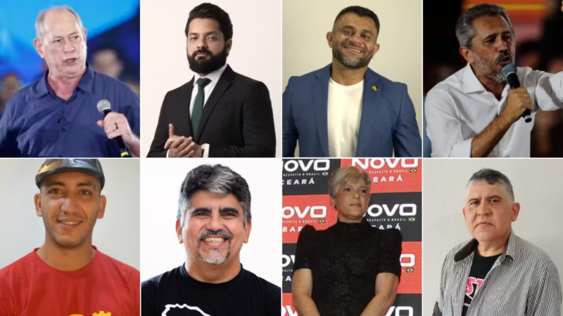 Candidatos ao governo do Ceará apostam em carreatas e motocarreata durante agenda de campanha neste domingo