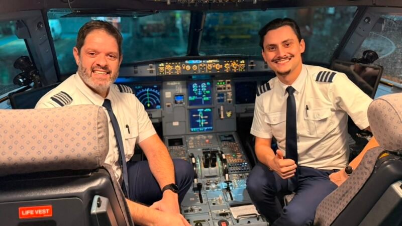 Irmãos pilotos comandam juntos voo comercial de SP a Buenos Aires pela 1ª vez no Dia do Irmão