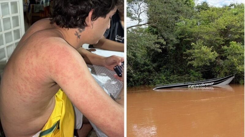 Amigos passam a noite em árvores após barco afundar em rio de MS: ‘Não sabíamos se sairíamos vivos’