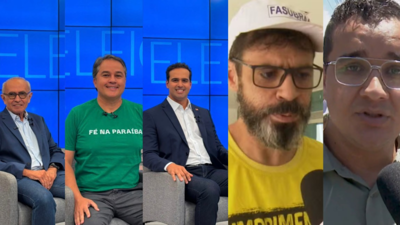 Caminhada, encontros com apoiadores e mais: veja como foi o dia dos candidatos ao governo da PB