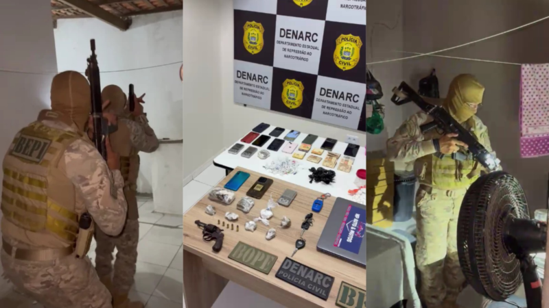 Sete suspeitos são presos em operação contra tráfico de drogas em Teresina
